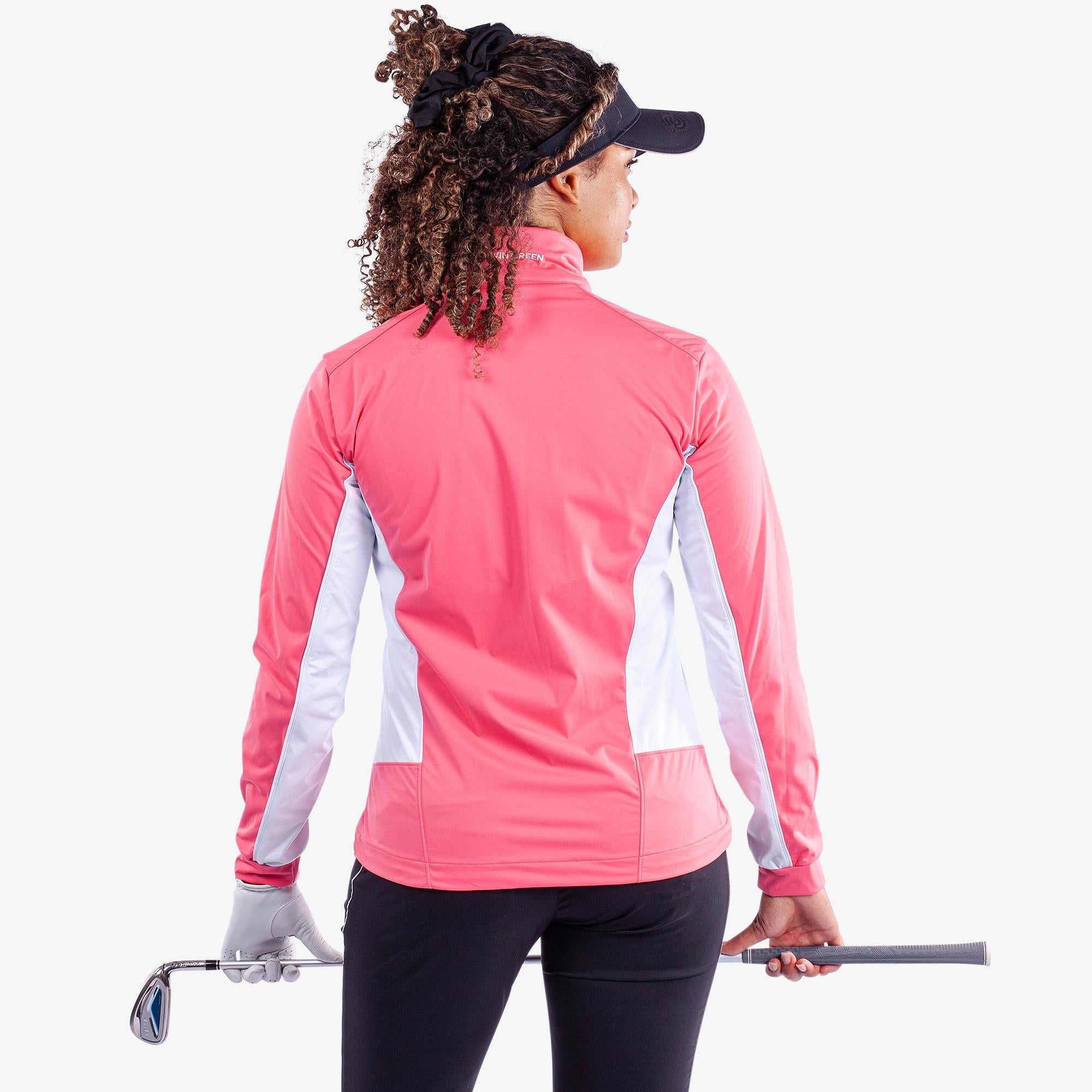 Galvin Green Larissa Interface-1 Ladies Golf Windstopper Camila Rose/White